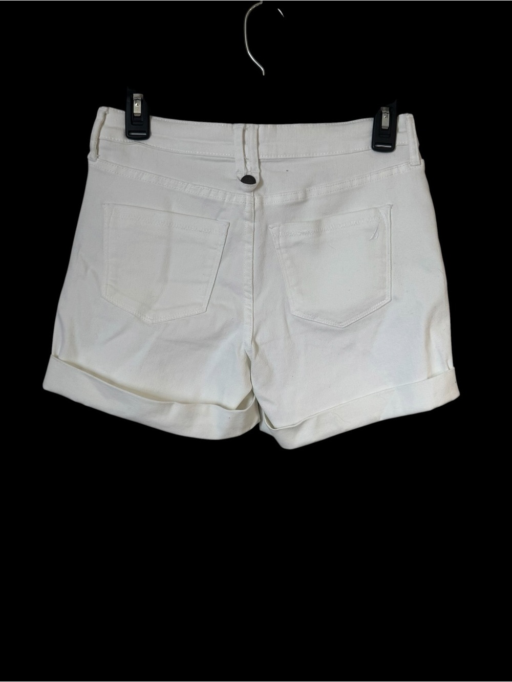 Nautica White Cuffed-Hem Women's Jean Shorts  SIZE: 2       #3 - Picture 4 of 6
